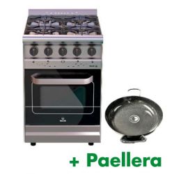 Cocina Morelli Acero 550 4h 16045 Con Paellera