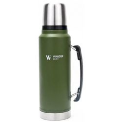 Termo Wanderlust Acero Con Manija 1.3 Litros Verde