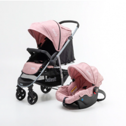 Coche Paseo 1390ts-f Con Huevito Bebesit Rosado