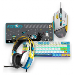 Kit Perseo Full Teclado+mouse+auricular+mousepad