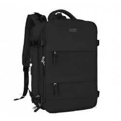 Mochila De Viaje Waggs Moch03 Carry Carry On Negra											 						