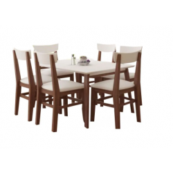 Mesa 1.50 + 6 Sillas Mediterraneo Inmacol 