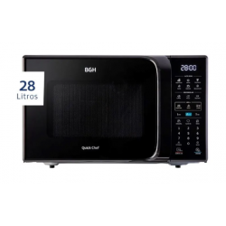 Microondas Bgh B228dn20 28 Litros Grill Digital Eco Black 